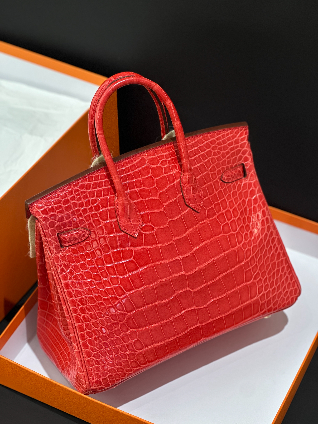 Birkin 25-35 A5 Azalea Red Shiny Square - Artisantouchss