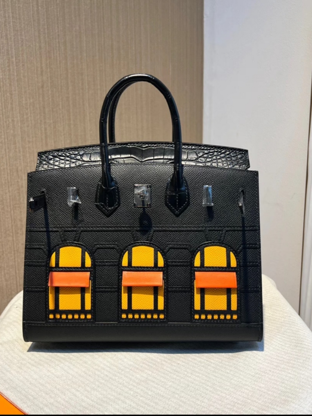 Advanced customization Birkin 20-25 crocodile skin Black - Artisantouchss