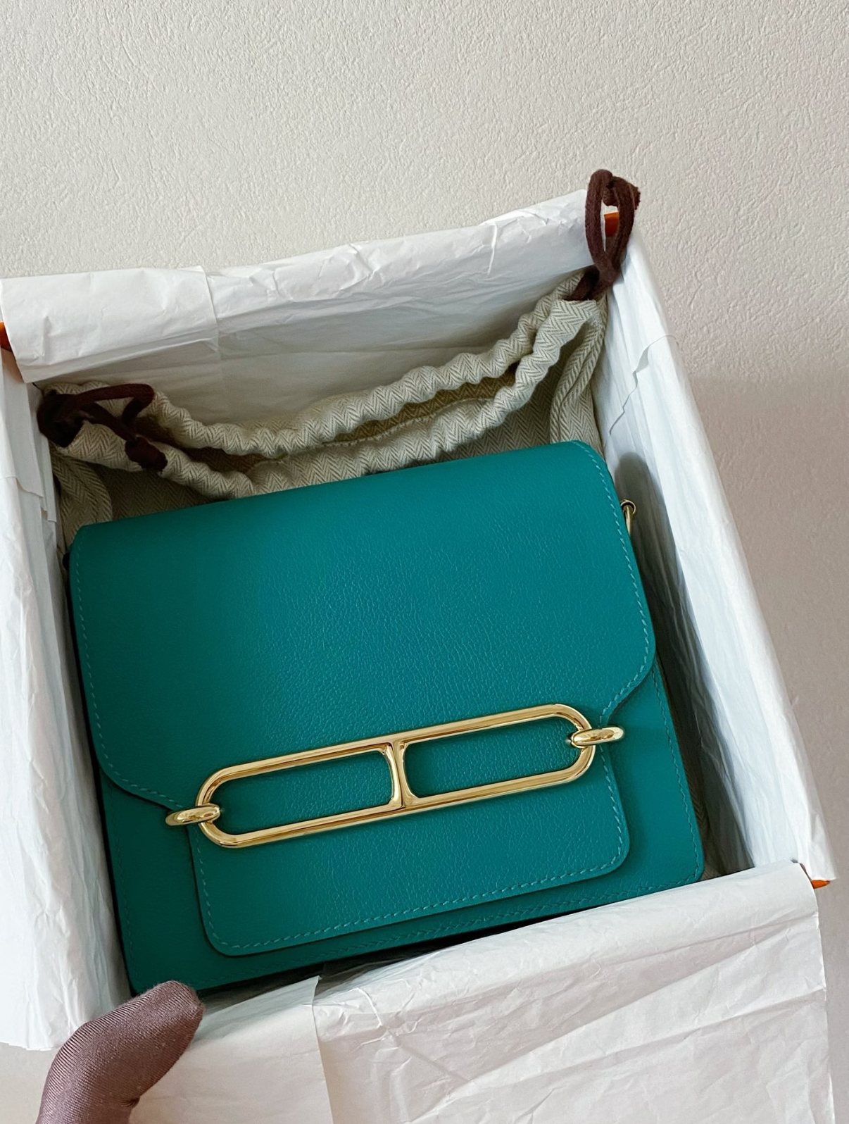 mini roulis 19 Verona Green gold buckle - Artisantouchss