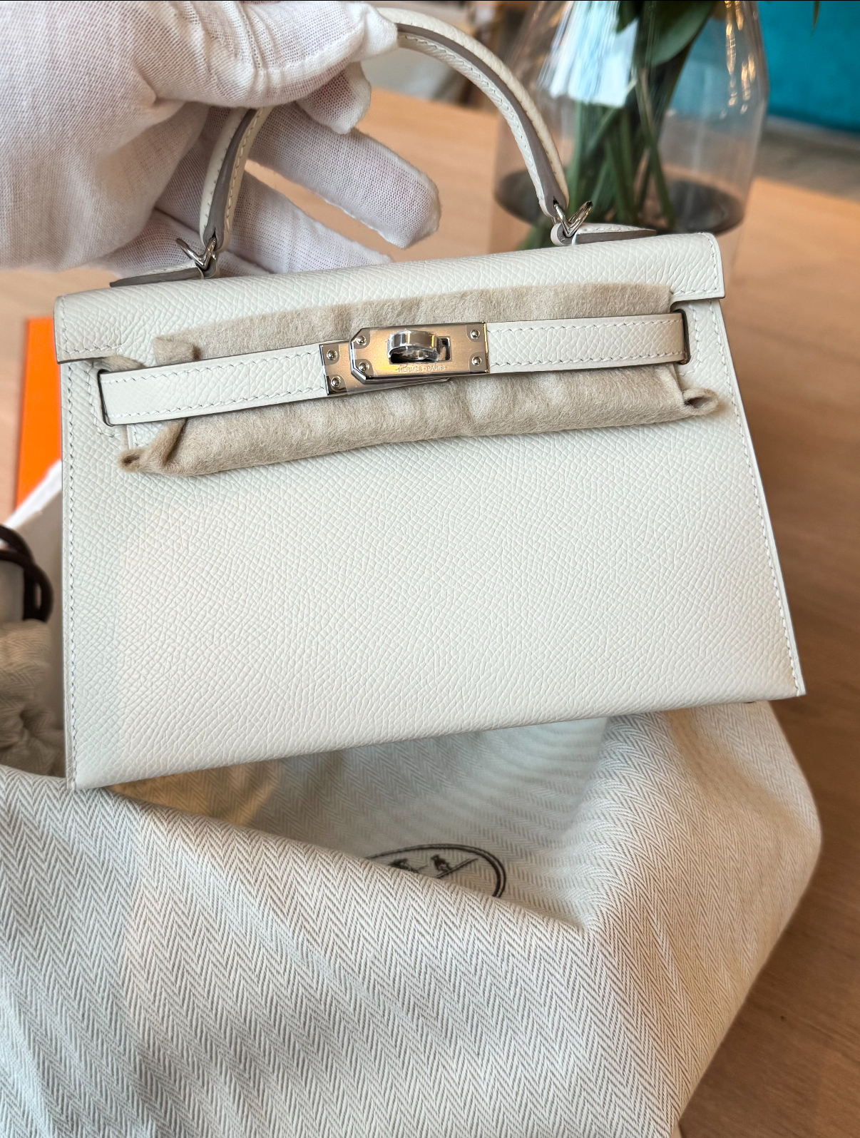 Kelly mini 2 off-white custom - Artisantouchss