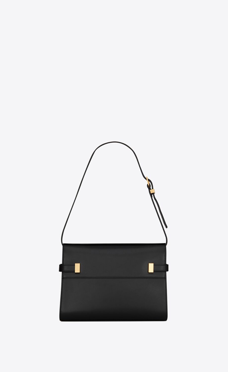 MANHATTAN SMALL SHOULDER BAG IN BOX SAINT LAURENT LEATHER - Artisantouchss