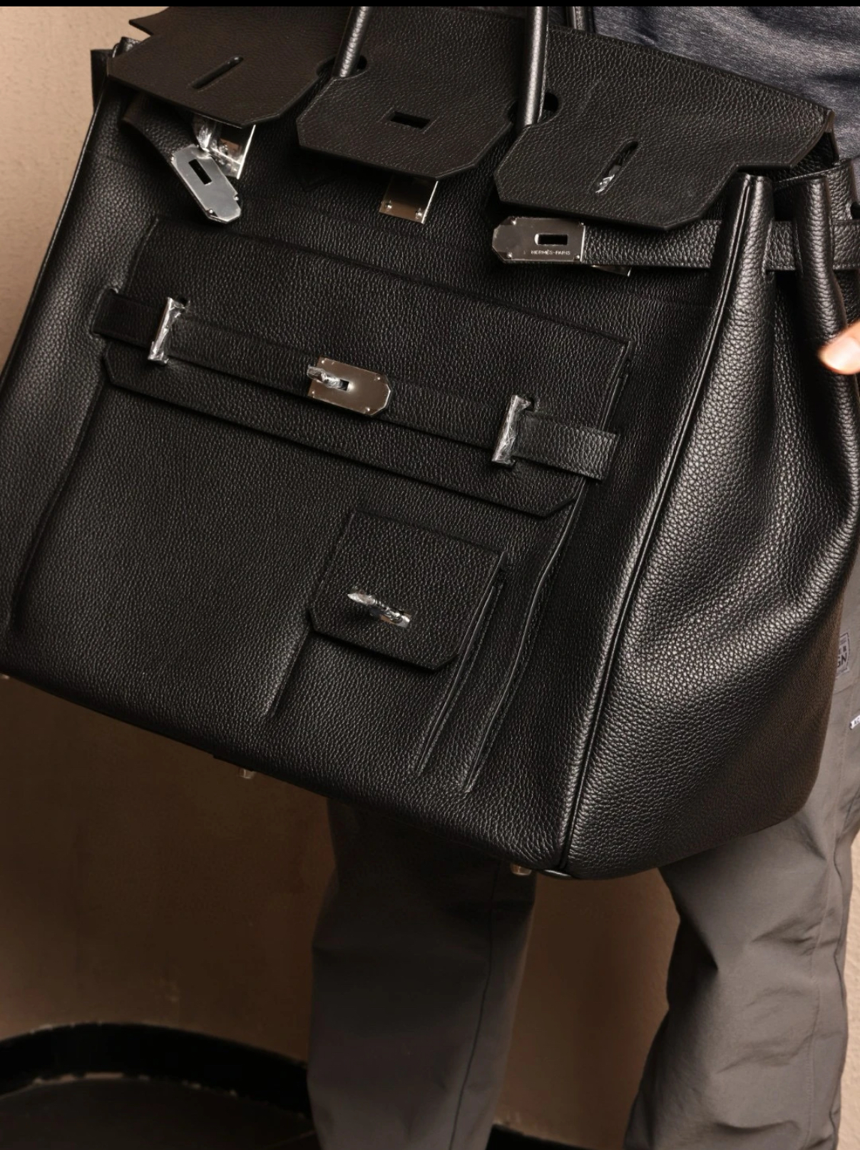 men's bag 50 TOGO leather handmade custom - Artisantouchss