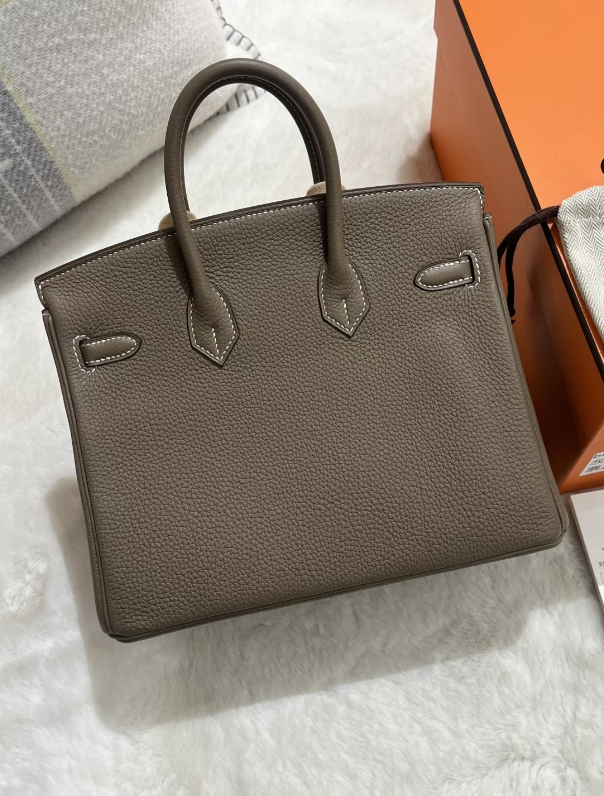 Birkin 25-35cm Taupe custom TOGO - Artisantouchss