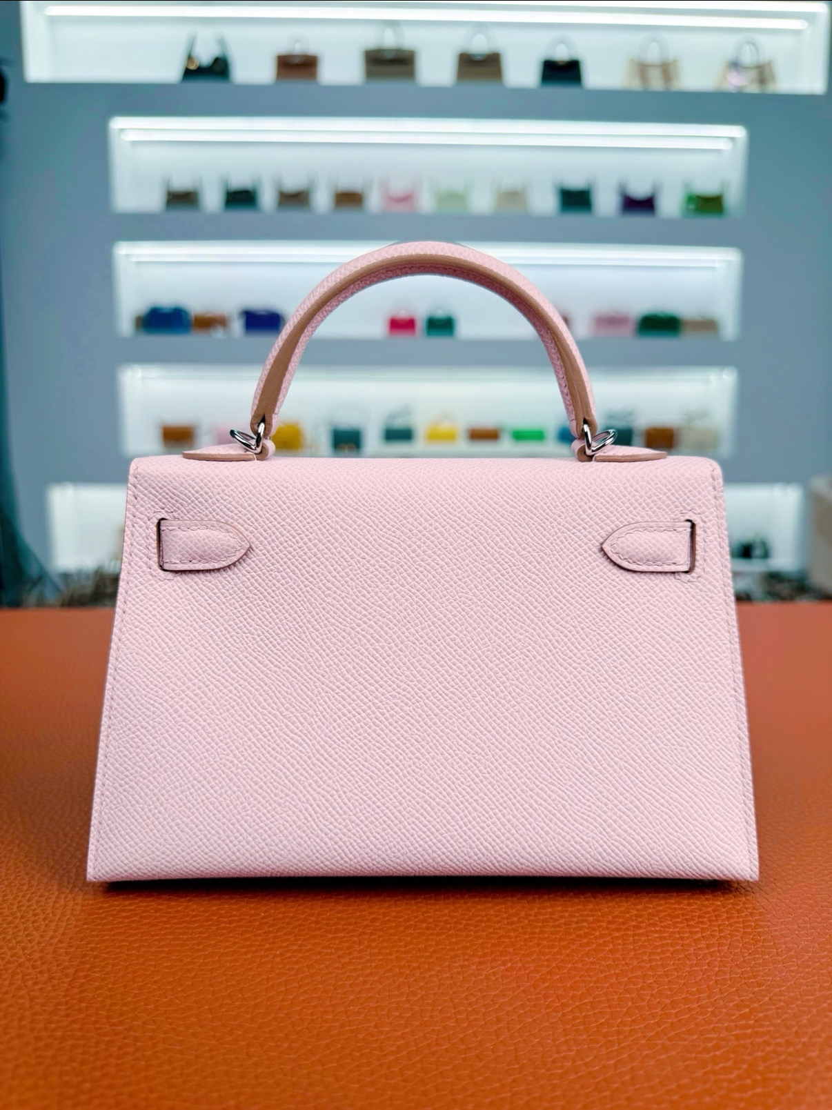 Kelly Mini 2 Sakura Pink Silver Buckle Custom - Artisantouchss