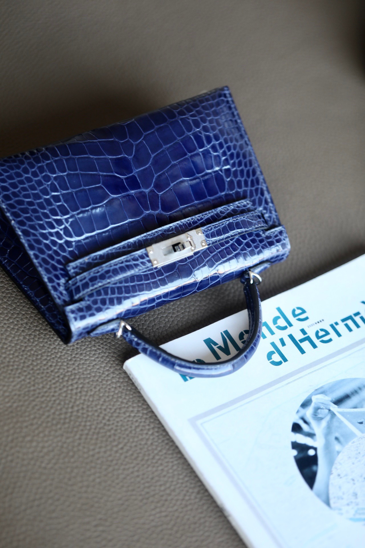 Kelly1 Mini 19 American alligator skin crocodile skin - Artisantouchss