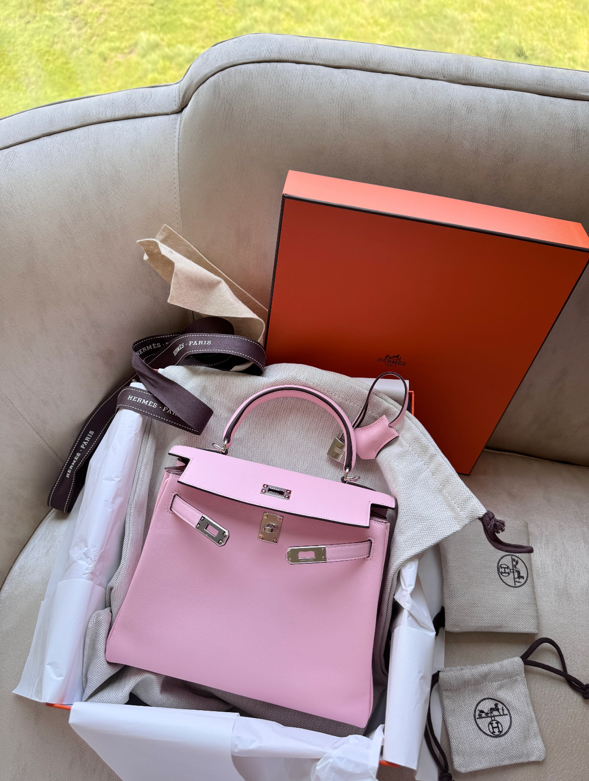 Kelly 25-28 Sakura Pink TOGO Custom - Artisantouchss