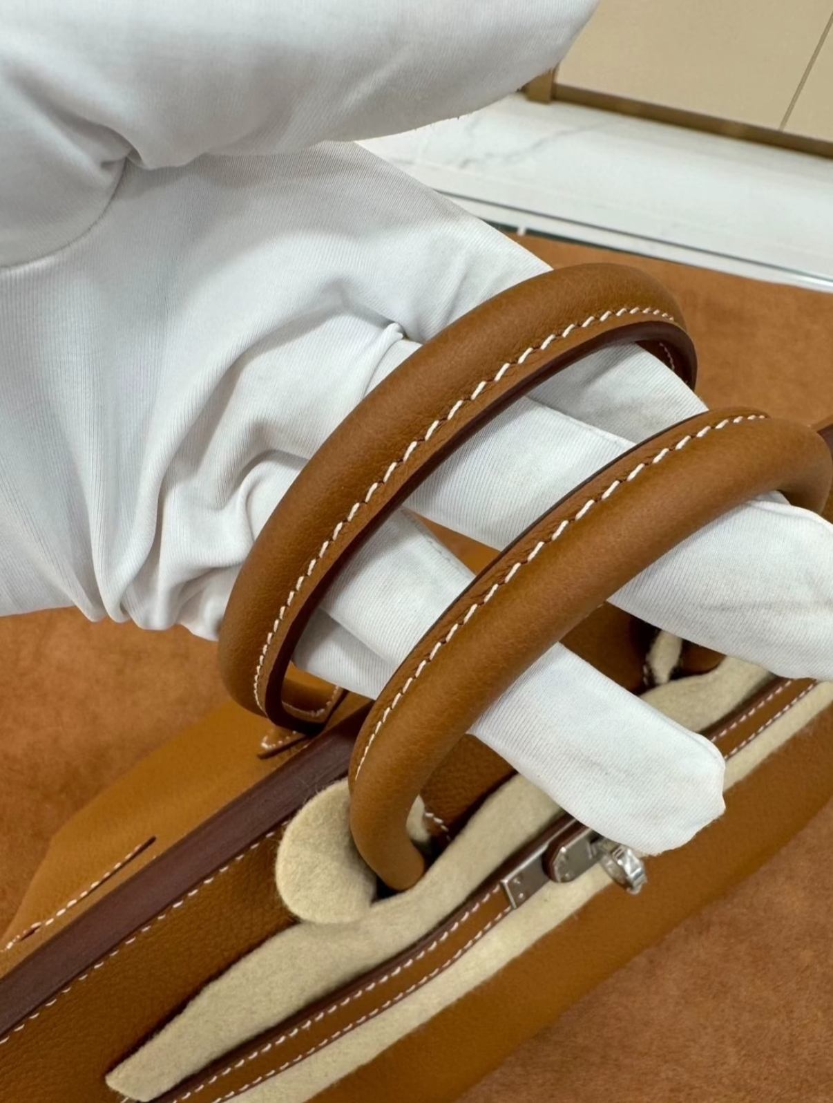 Birkin Brown 25-35 Silver Buckle Custom - Artisantouchss