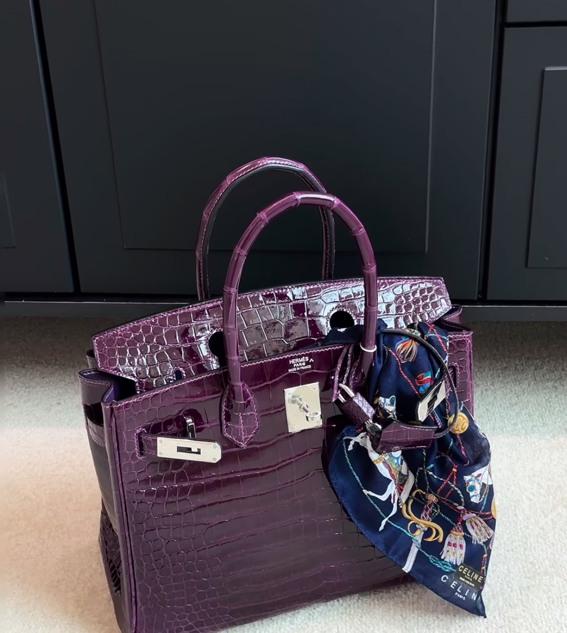Birkin 25-30cm crocodile leather - Artisantouchss
