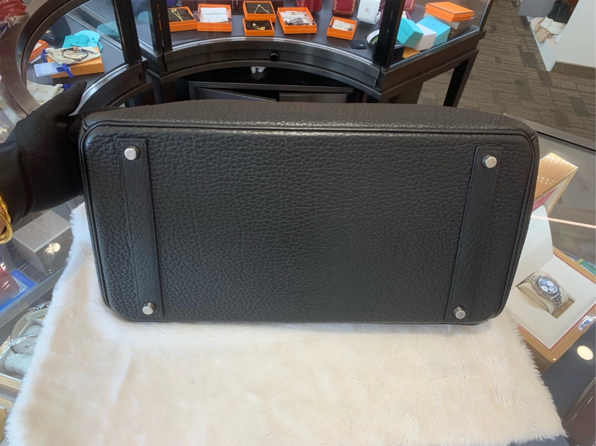 Bikrin 35-40 black silver buckle TOGO leather custom - Artisantouchss