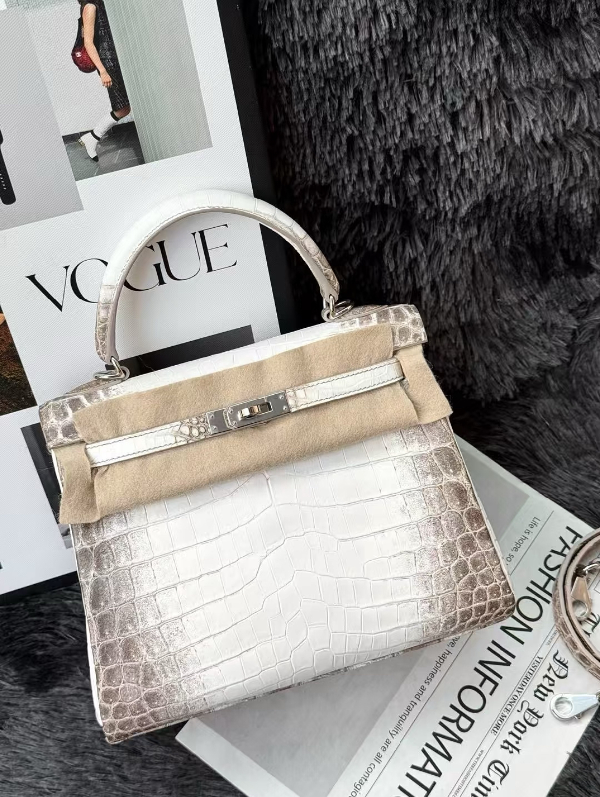 kelly 25-35 Himalayan crocodile leather - Artisantouchss