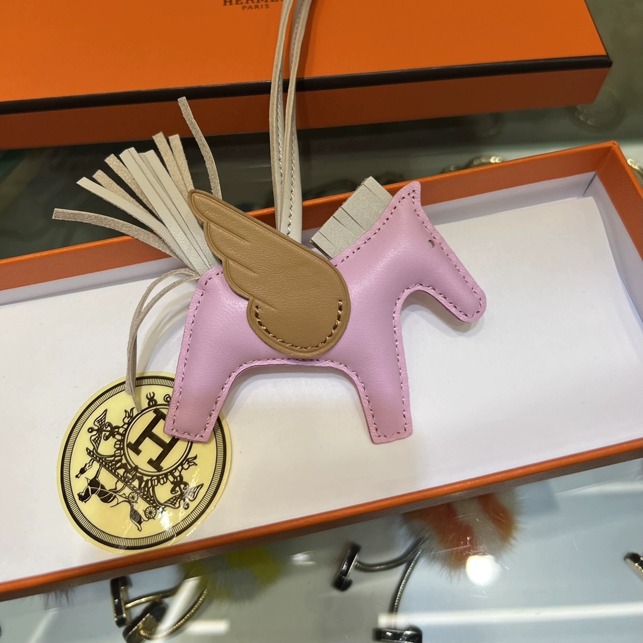 H Hand sewn pony pendant - Artisantouchss