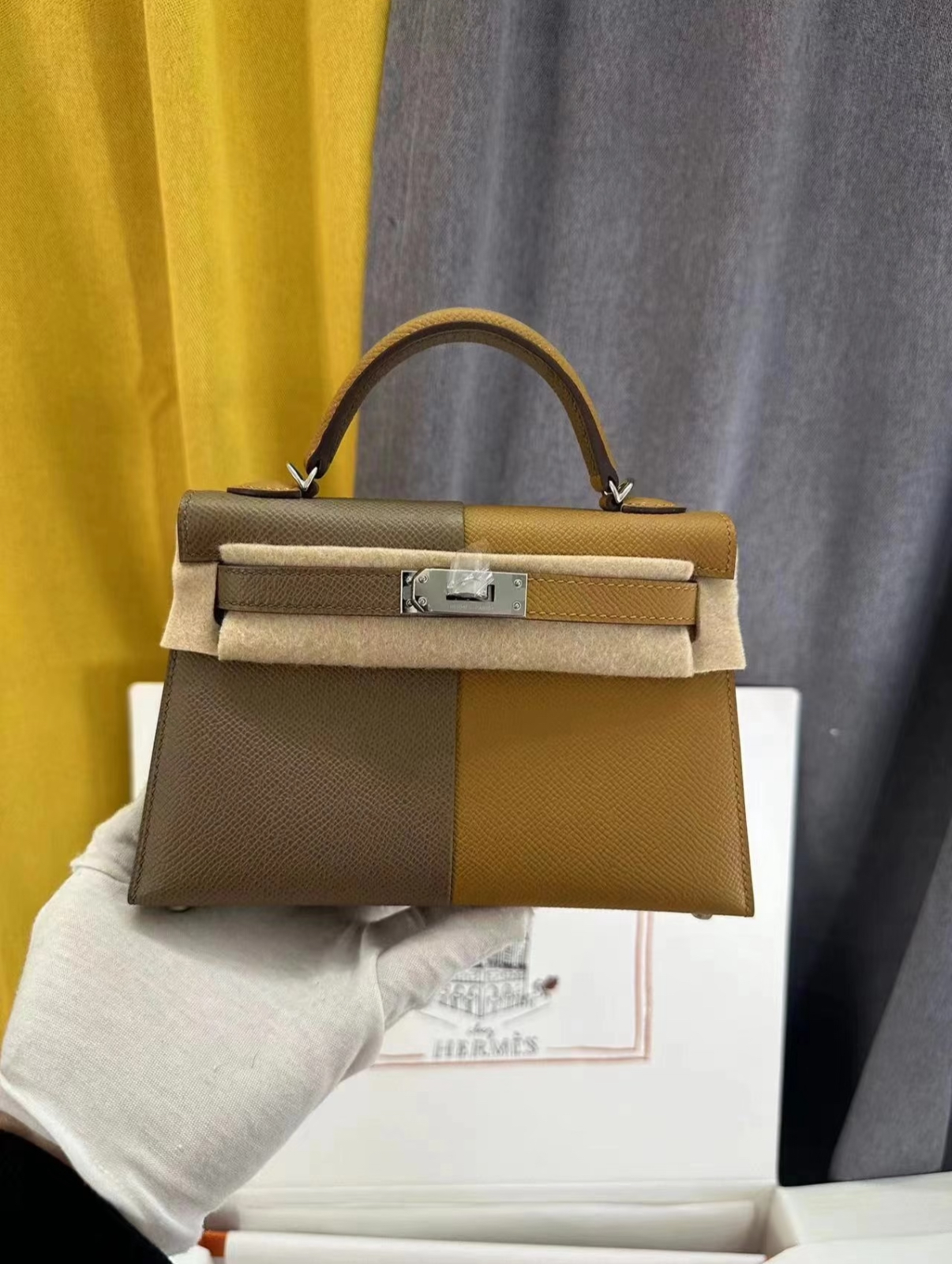 kelly mini 2 two-tone elephant gray + sesame custom - Artisantouchss