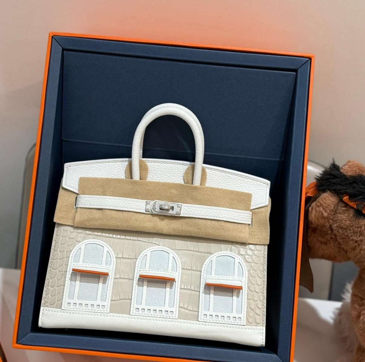 Birkin 20 Silver Buckle Platinum Bag - Artisantouchss