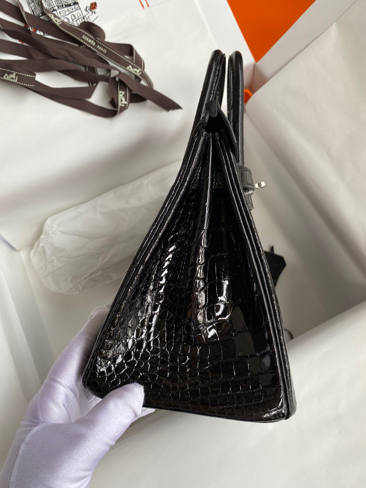 Advanced customization Birkin 25-30 crocodile skin - Artisantouchss