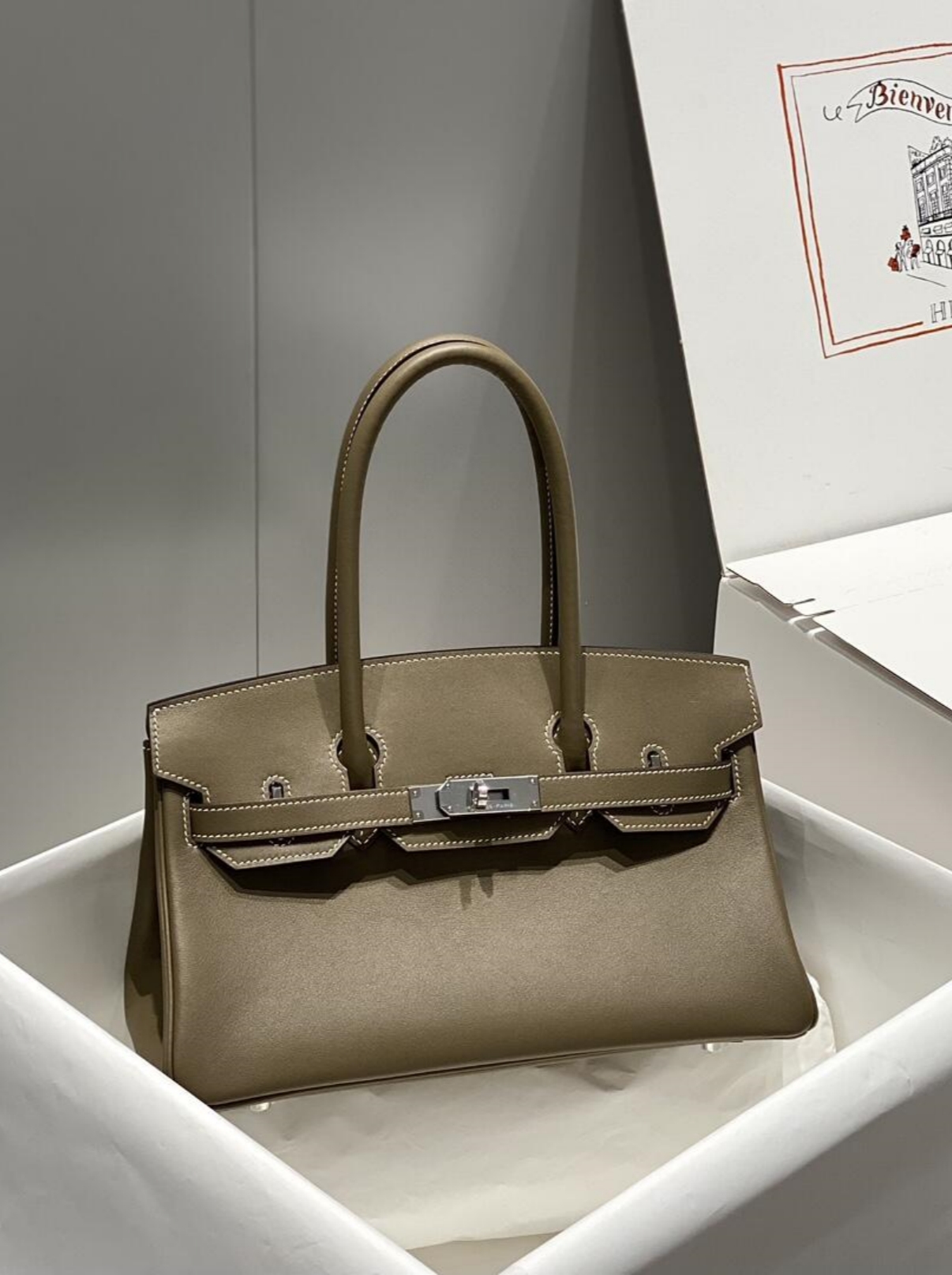 shoulder birkin 29 Elephant Gray - Artisantouchss