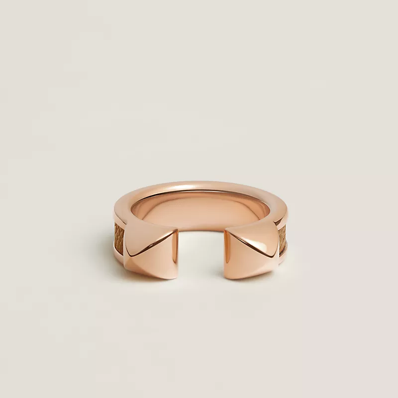 Athena double stud ring - Artisantouchss