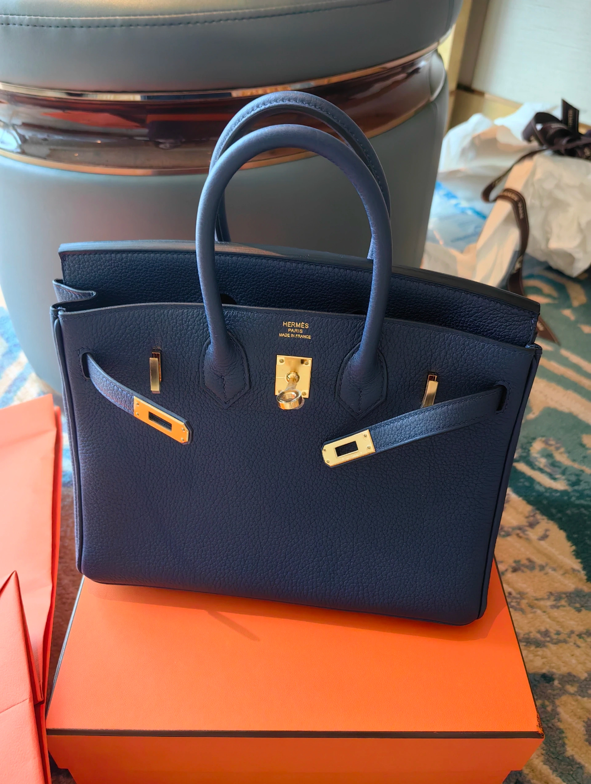 Birkin 25-35cm custom TOGO - Artisantouchss