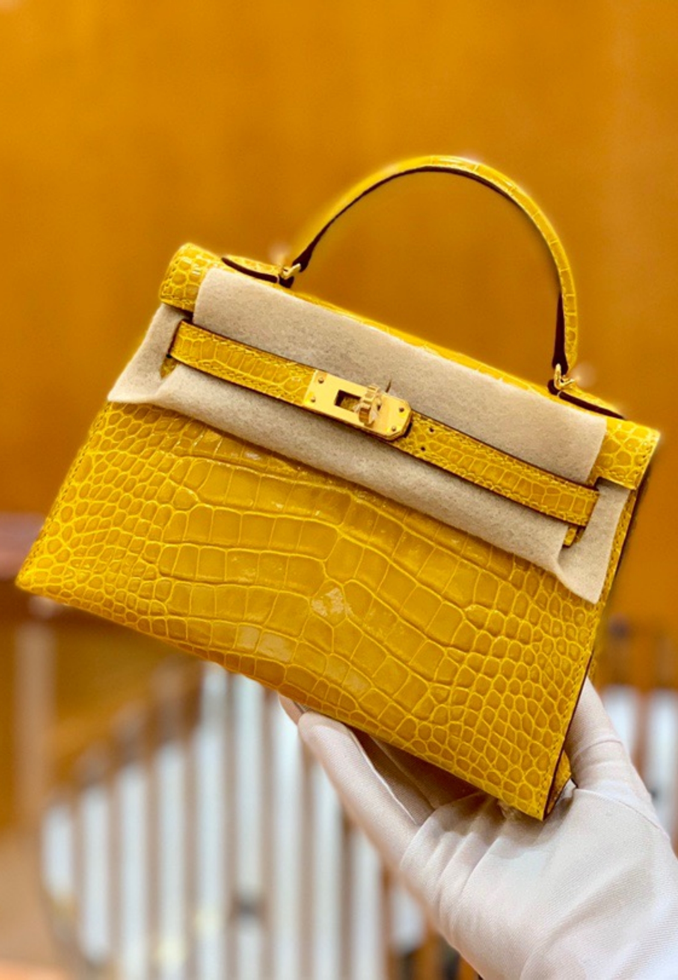 Kelly1 Mini 19 crocodile skin - Artisantouchss