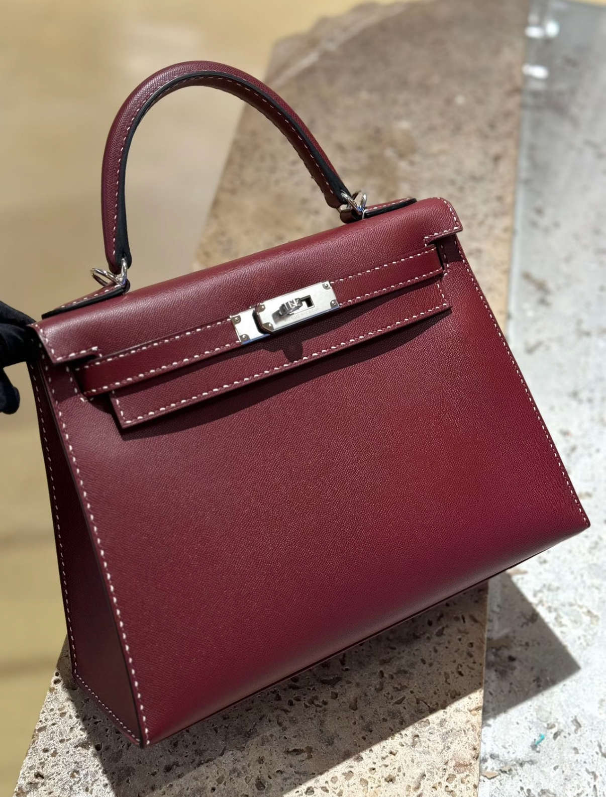 Kelly 25-35 Bordeaux Red Custom - Artisantouchss