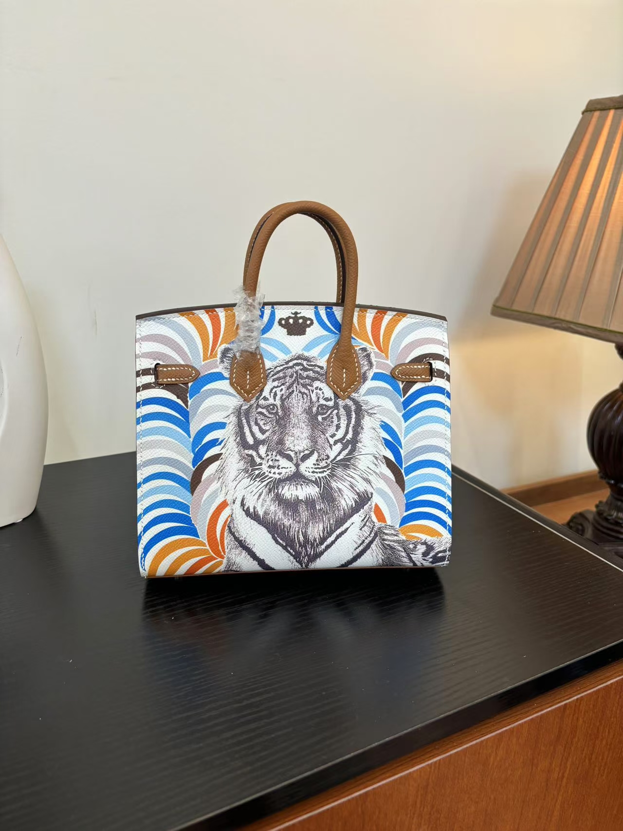 Birkin hand-painted house bag 20 custom - Artisantouchss