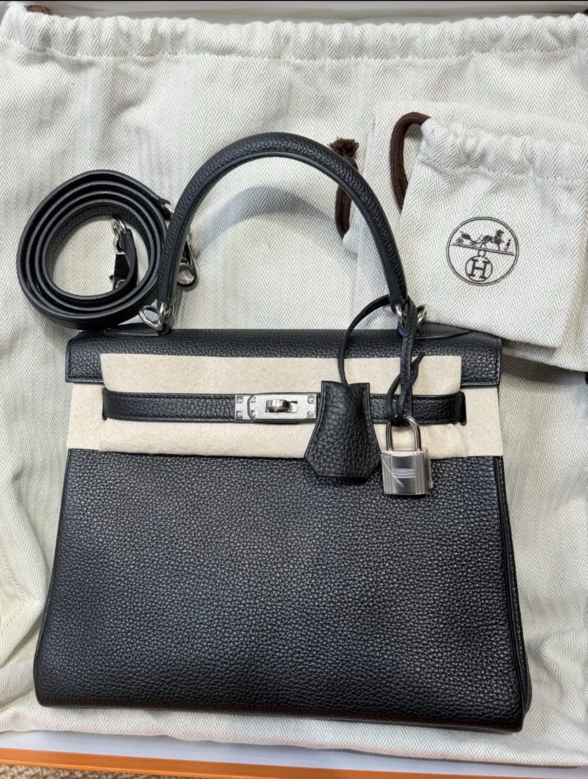 Kelly 25-28 custom calfskin TOGO - Artisantouchss