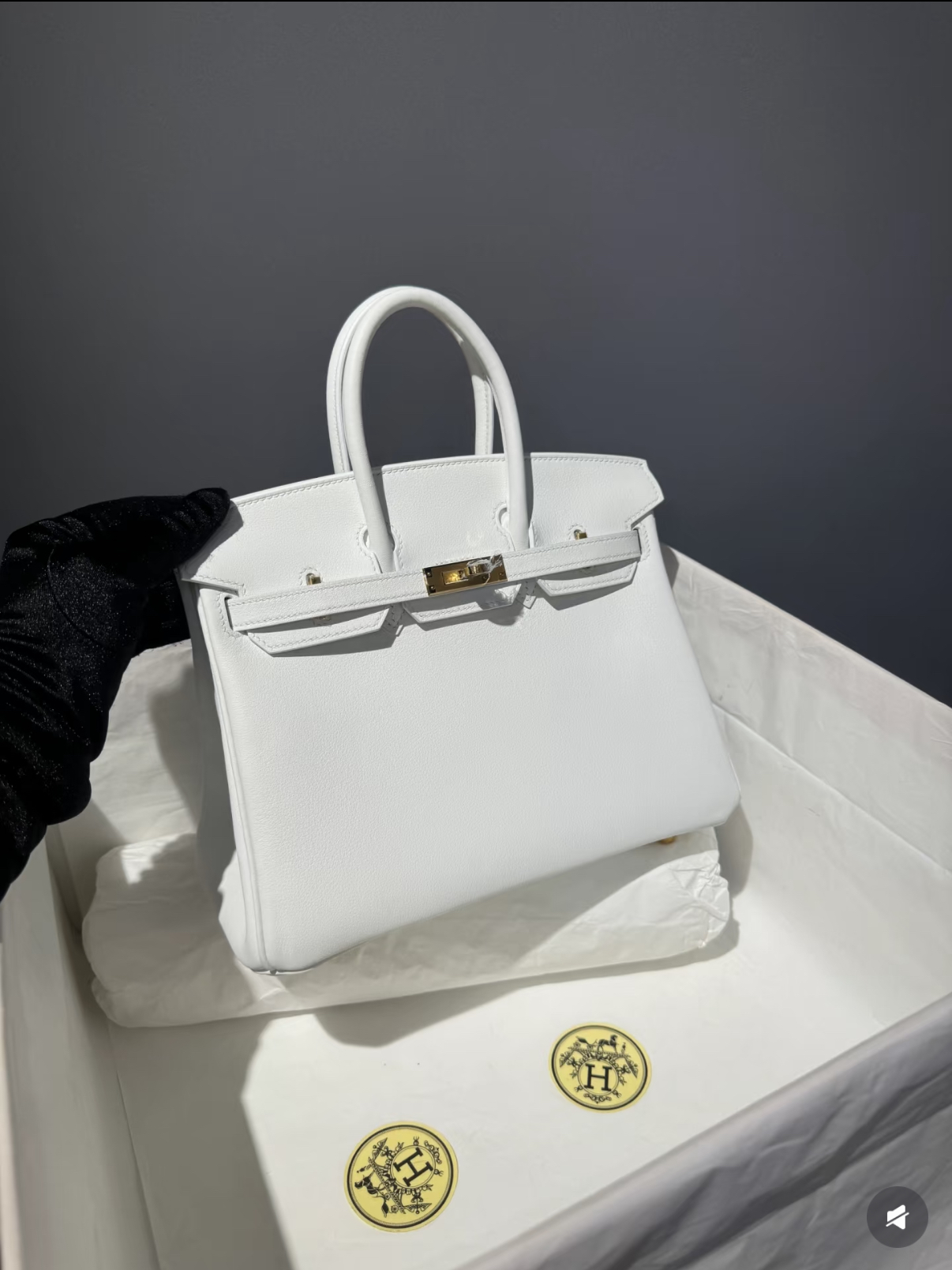 Bikrin 25-35 White swift Leather Custom - Artisantouchss