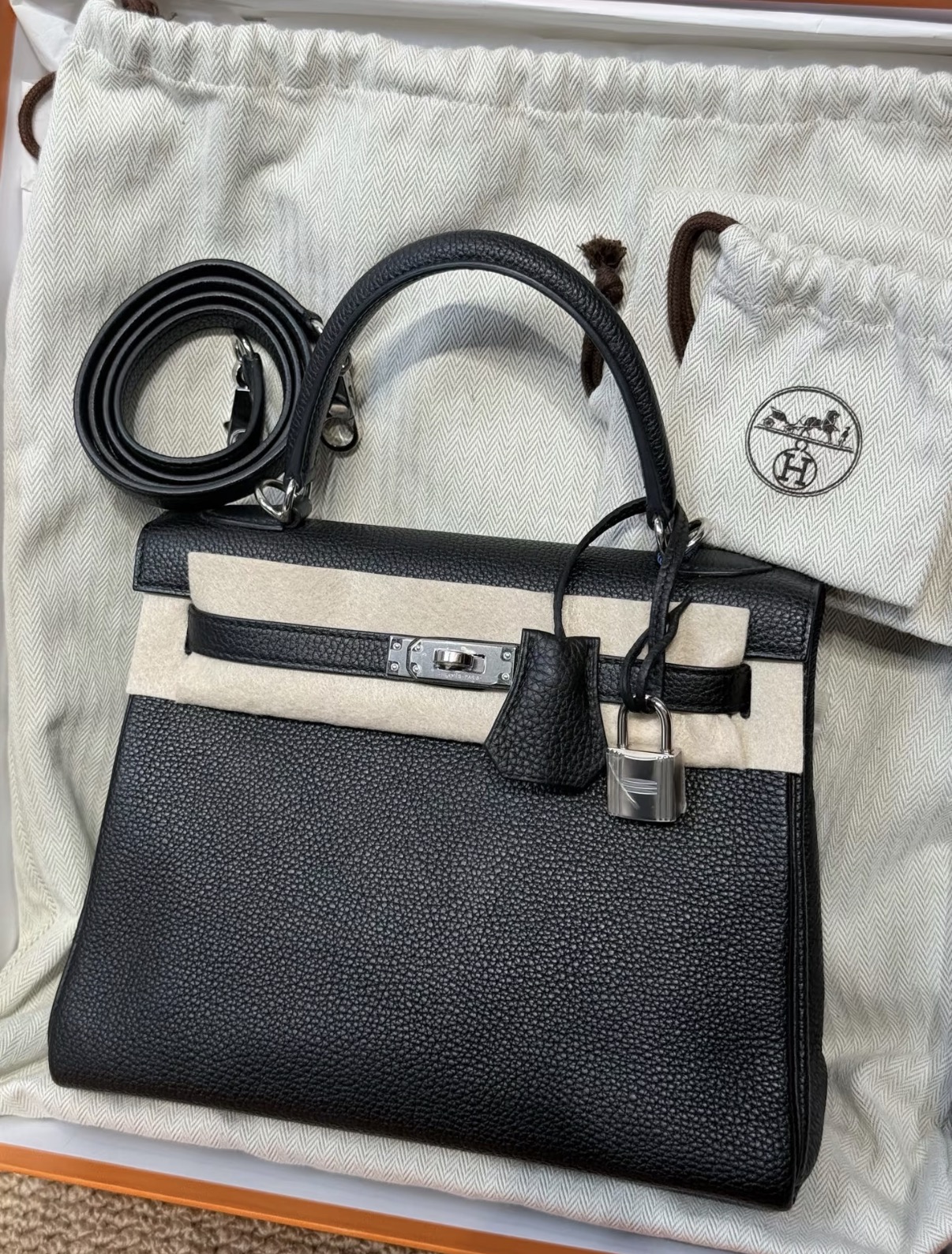 Kelly 25-28 custom calfskin TOGO - Artisantouchss