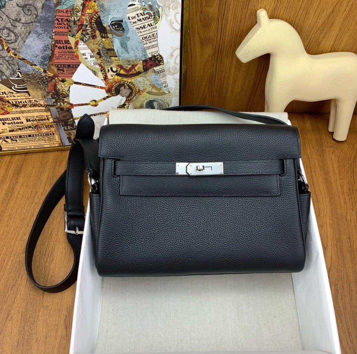 Kelly Messenger PM Black Custom - Artisantouchss