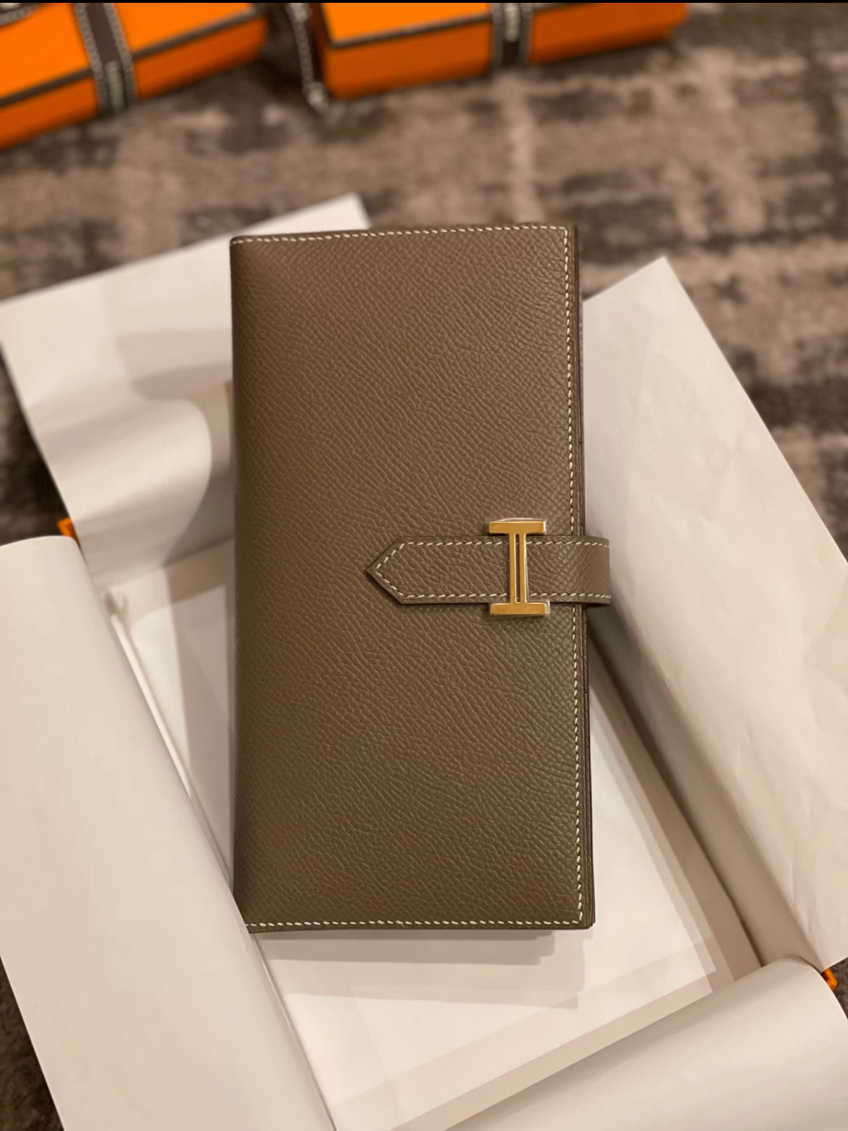 Bearn long wallet etoupe - Artisantouchss