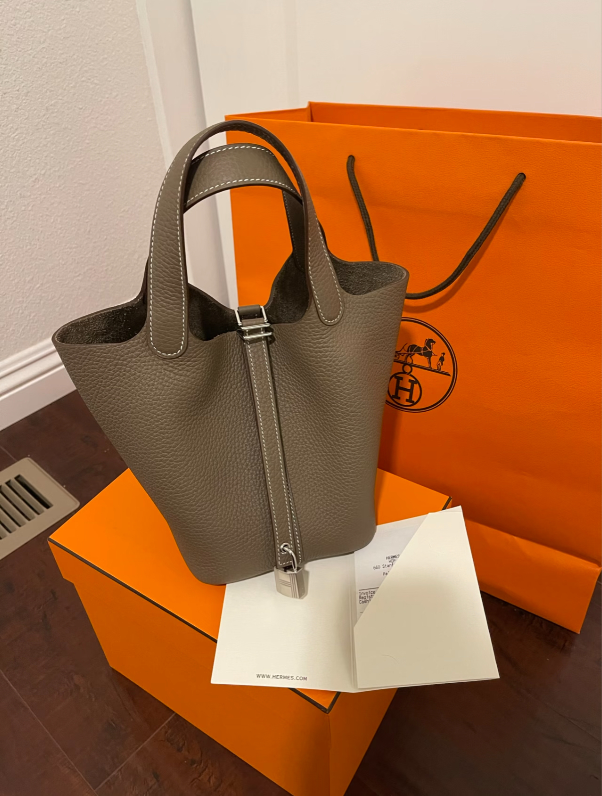 Picotin 18-22 Elephant Grey Silver Buckle Custom - Artisantouchss