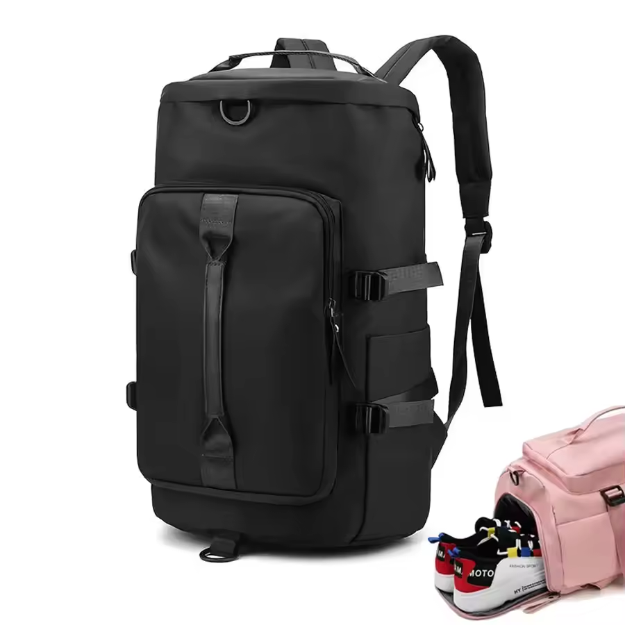 Large Capacity Travel Bag, Waterproof Oxford Tote Duffel Carry-On Luggage with Shoulder Strap for Women