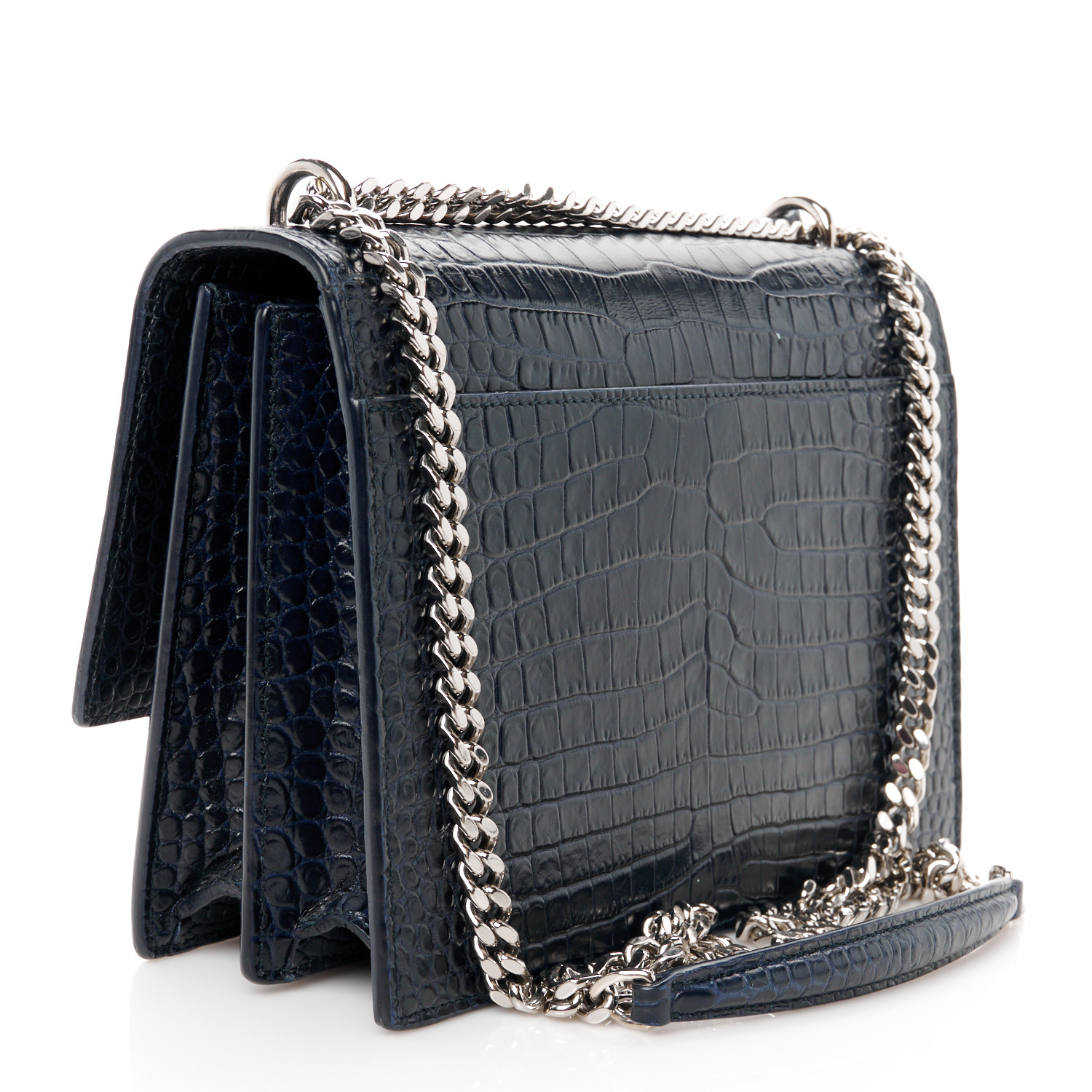 SUNSET MEDIUM CROC EMBOSSED BAG