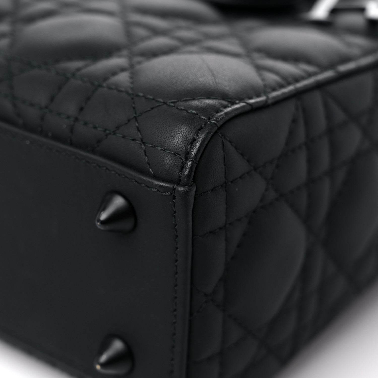 Ultra Matte Calfskin Cannage Small My ABC Lady  Black