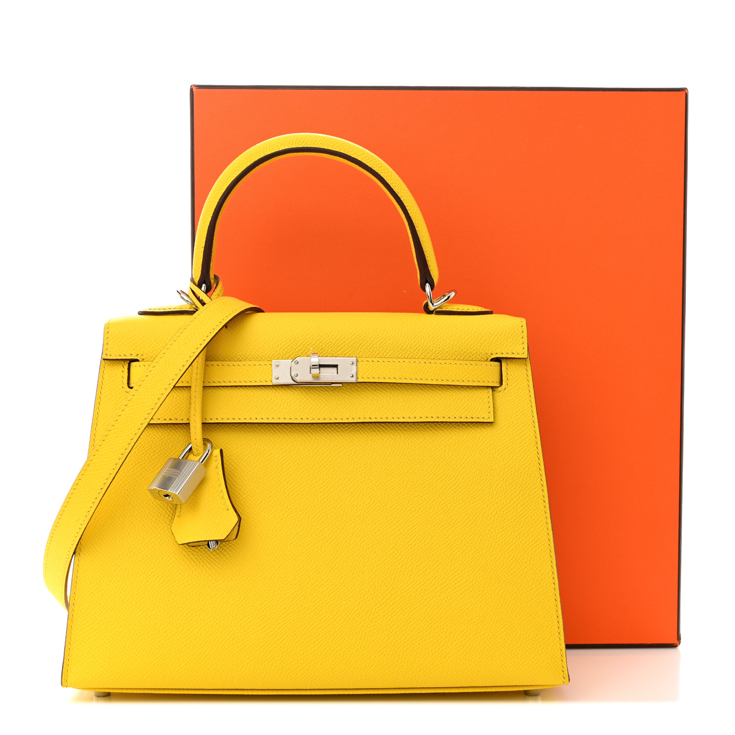 Epsom Kelly Sellier 25 Jaune De Naples