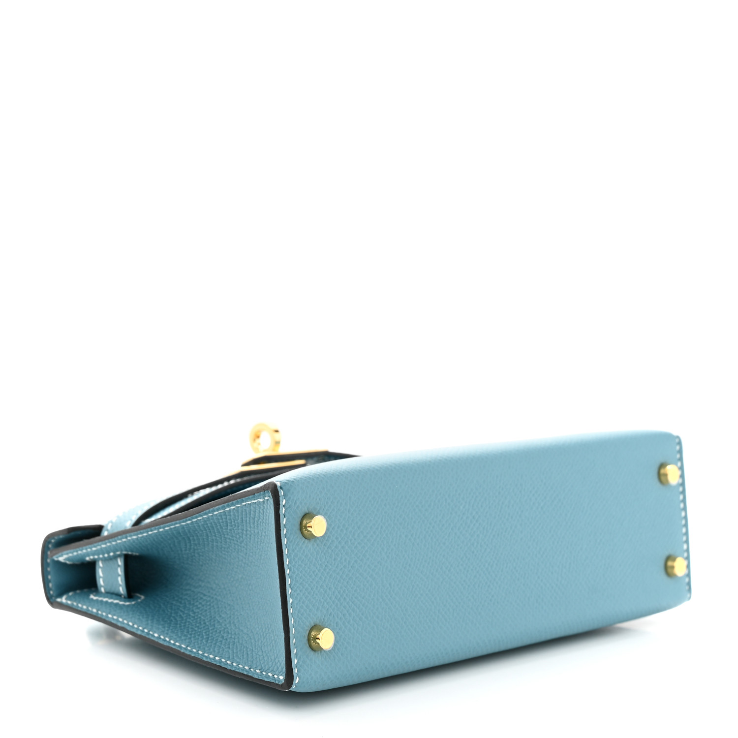 Epsom Mini Kelly Sellier 20 New Blue Jean