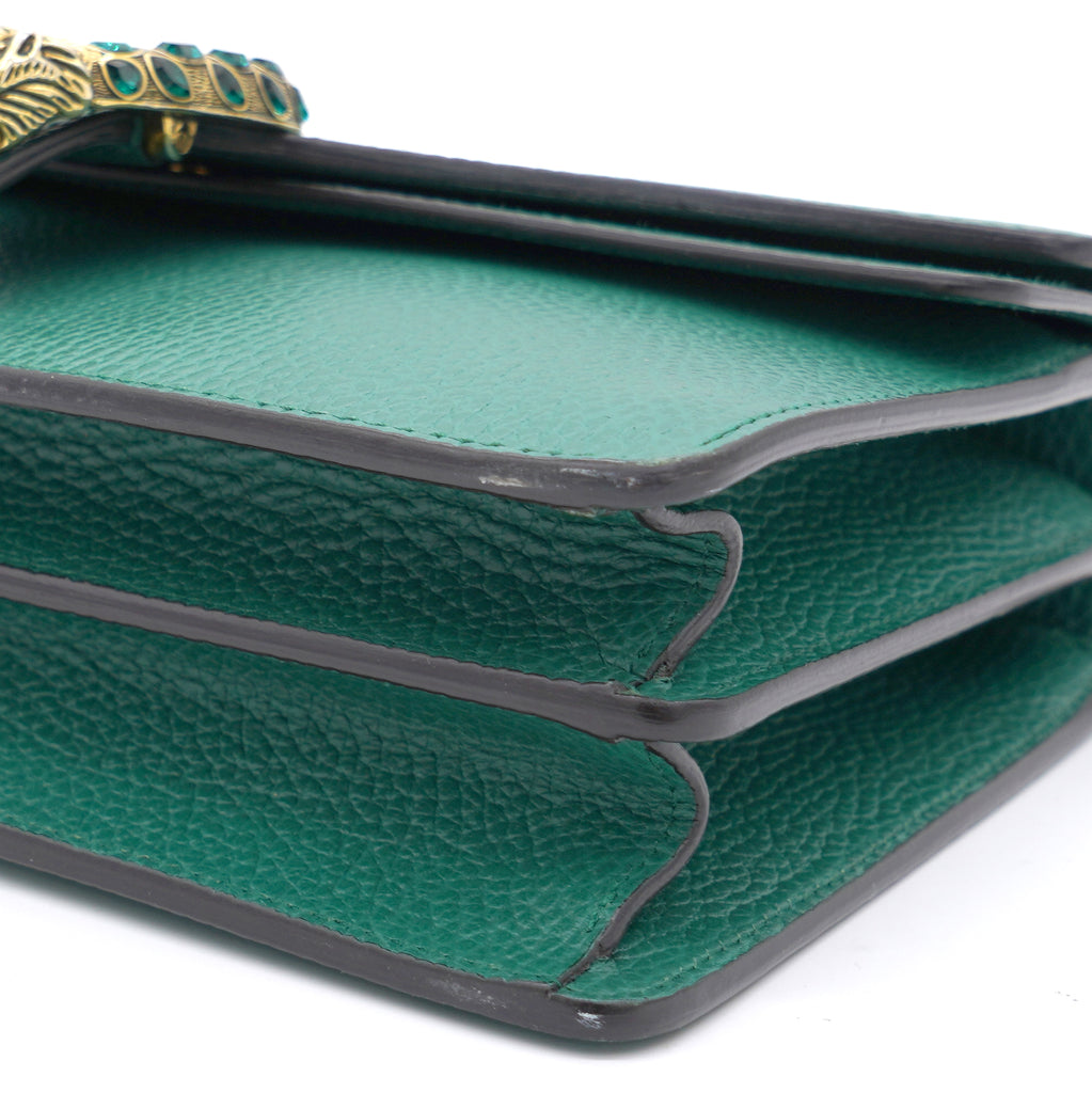 i Green Leather Small Dionysus Shoulder bag