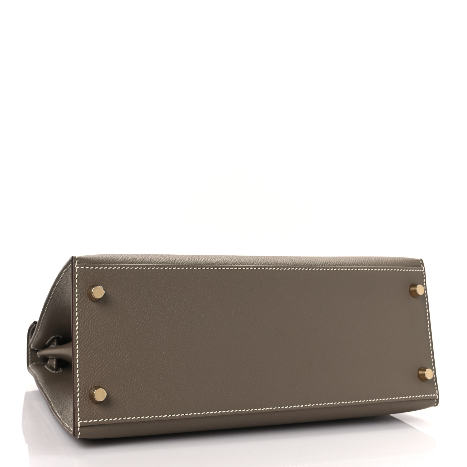 Epsom Kelly Sellier 28 Etoupe (Golden Lock)