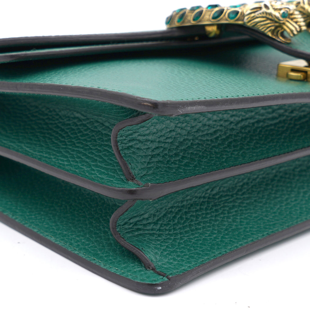 i Green Leather Small Dionysus Shoulder bag