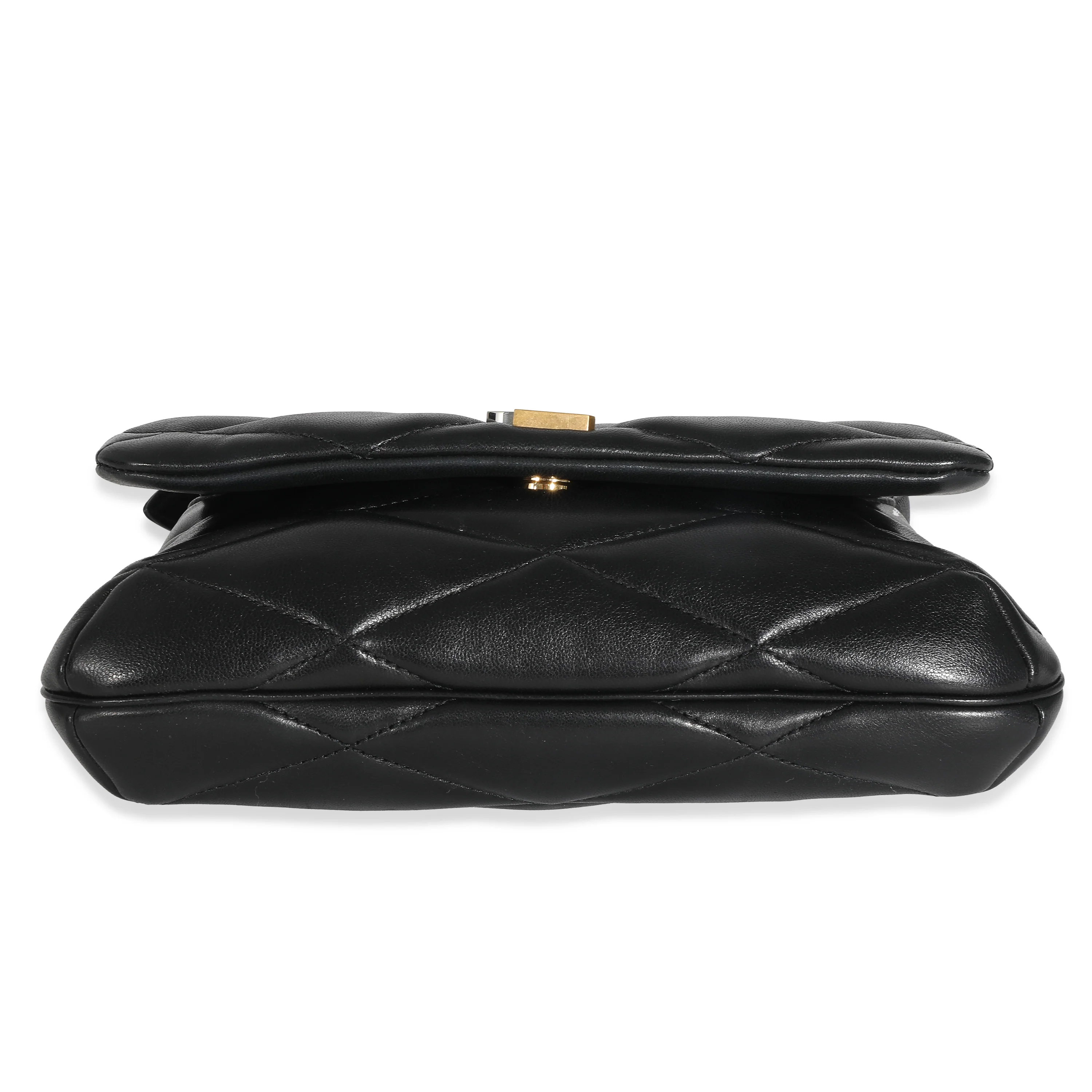 Saint Laurent Black Quilted Lambskin Le 57 Hobo