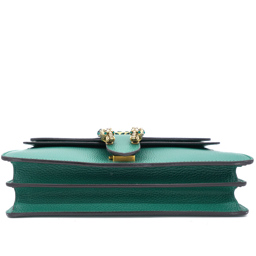 i Green Leather Small Dionysus Shoulder bag