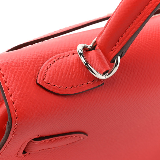 Epsom Kelly Sellier 25 Rouge Tomate