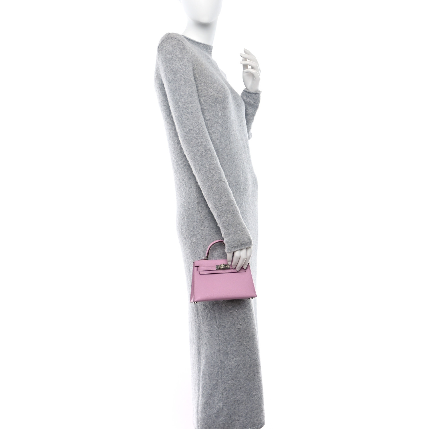 Epsom Mini Kelly Sellier 20 Mauve Sylvestre