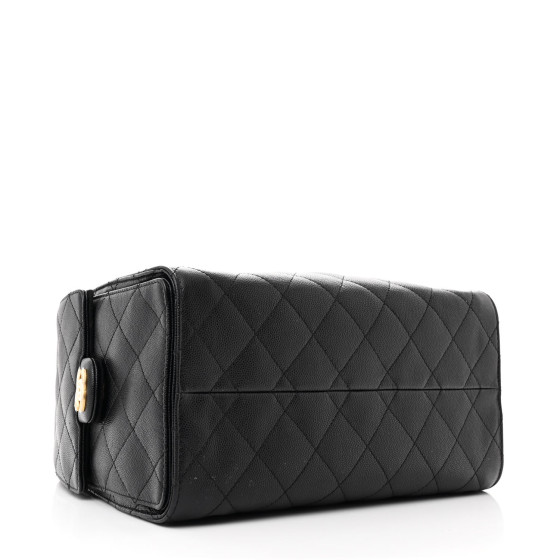 Caviar Quilted Small Chanel 25 Handbag Black