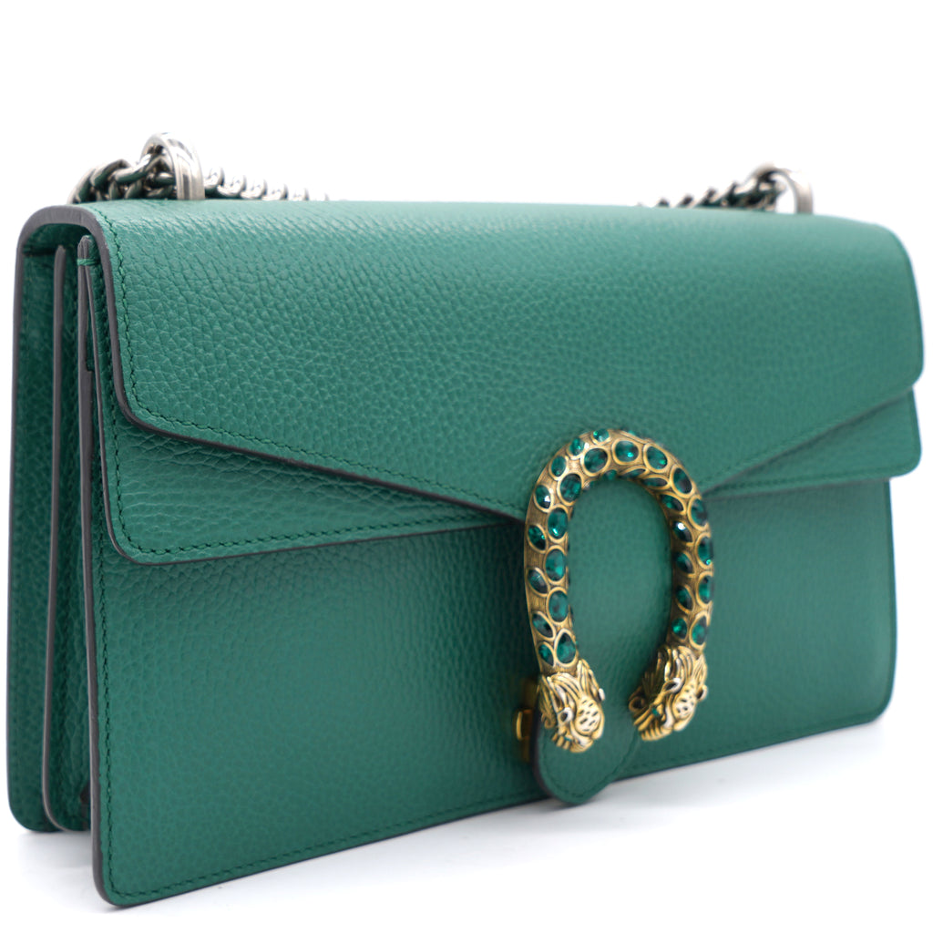 i Green Leather Small Dionysus Shoulder bag