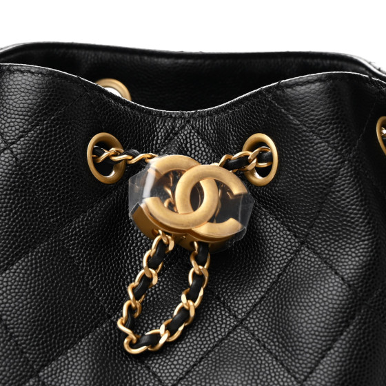 Caviar Quilted Small Chanel 25 Handbag Black