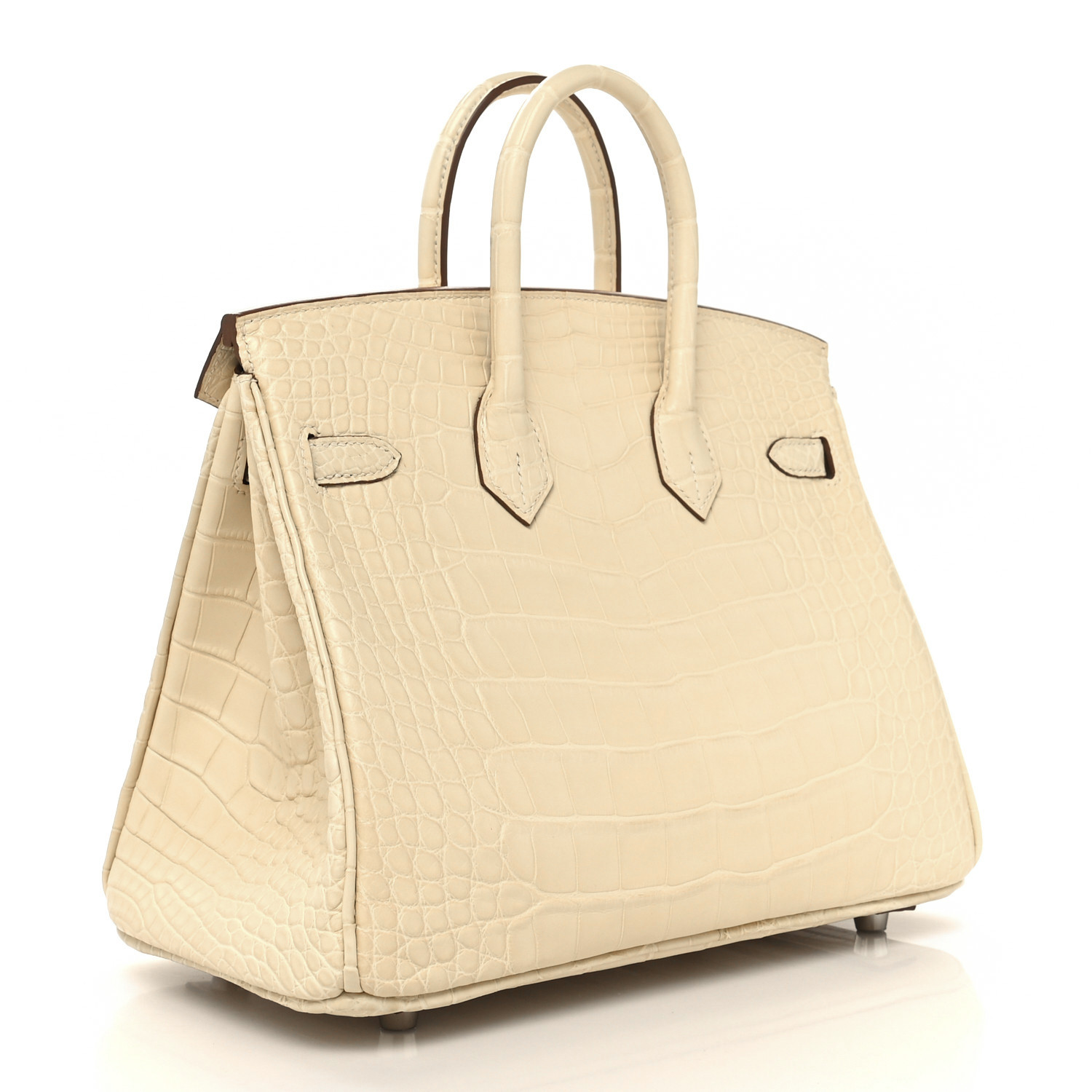 Matte Alligator Birkin 25 Vanille
