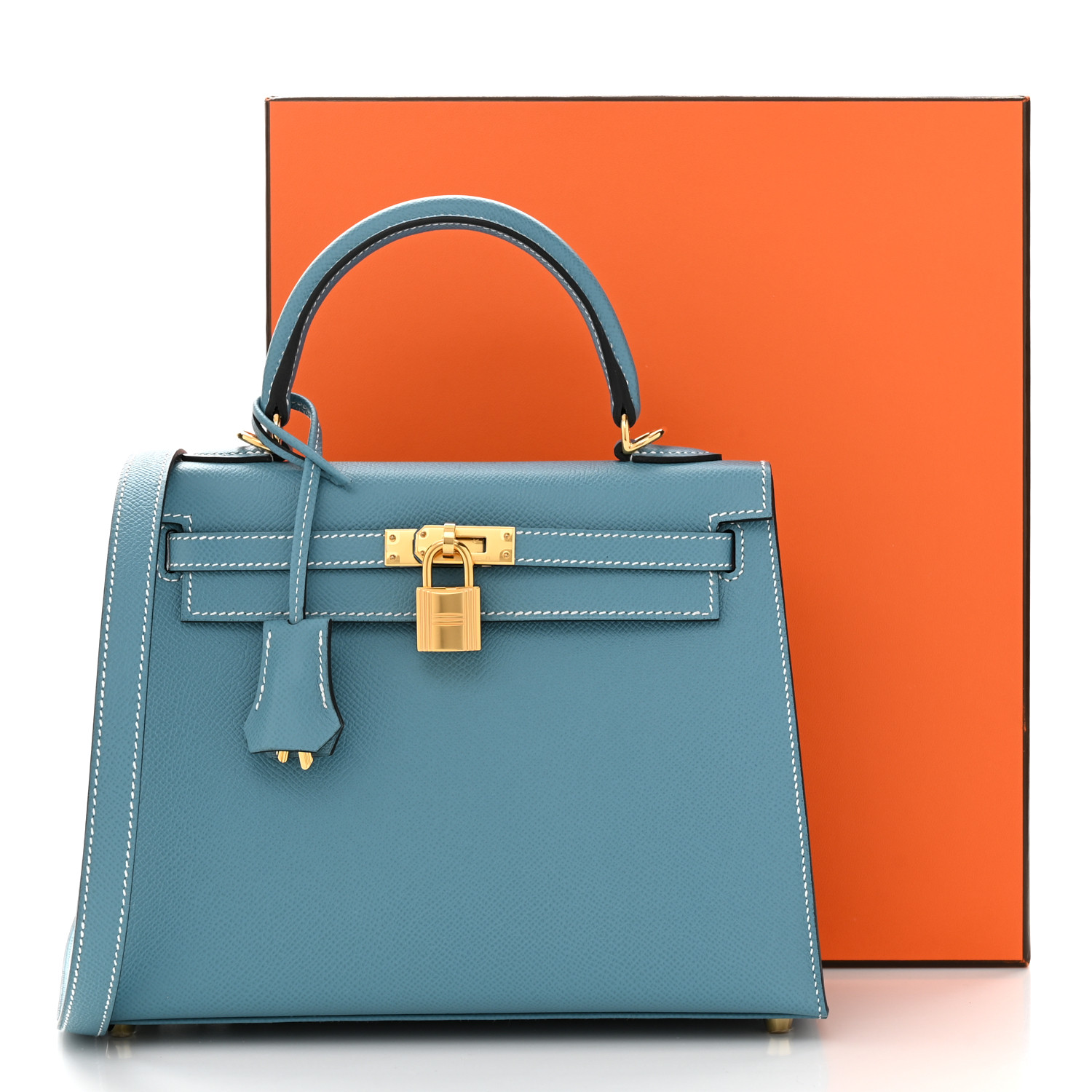 Epsom Kelly Sellier 25 New Blue Jean