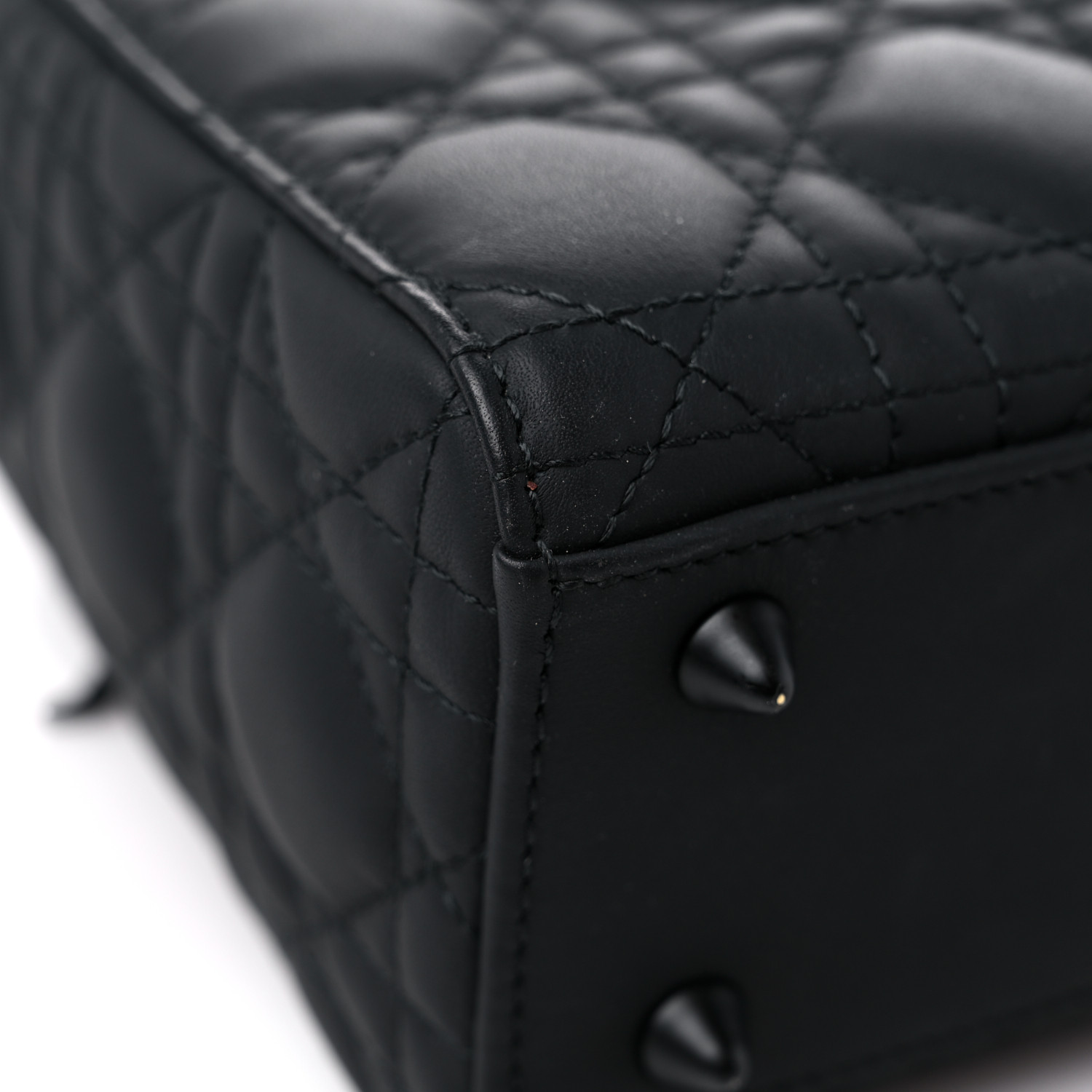 Ultra Matte Calfskin Cannage Small My ABC Lady  Black