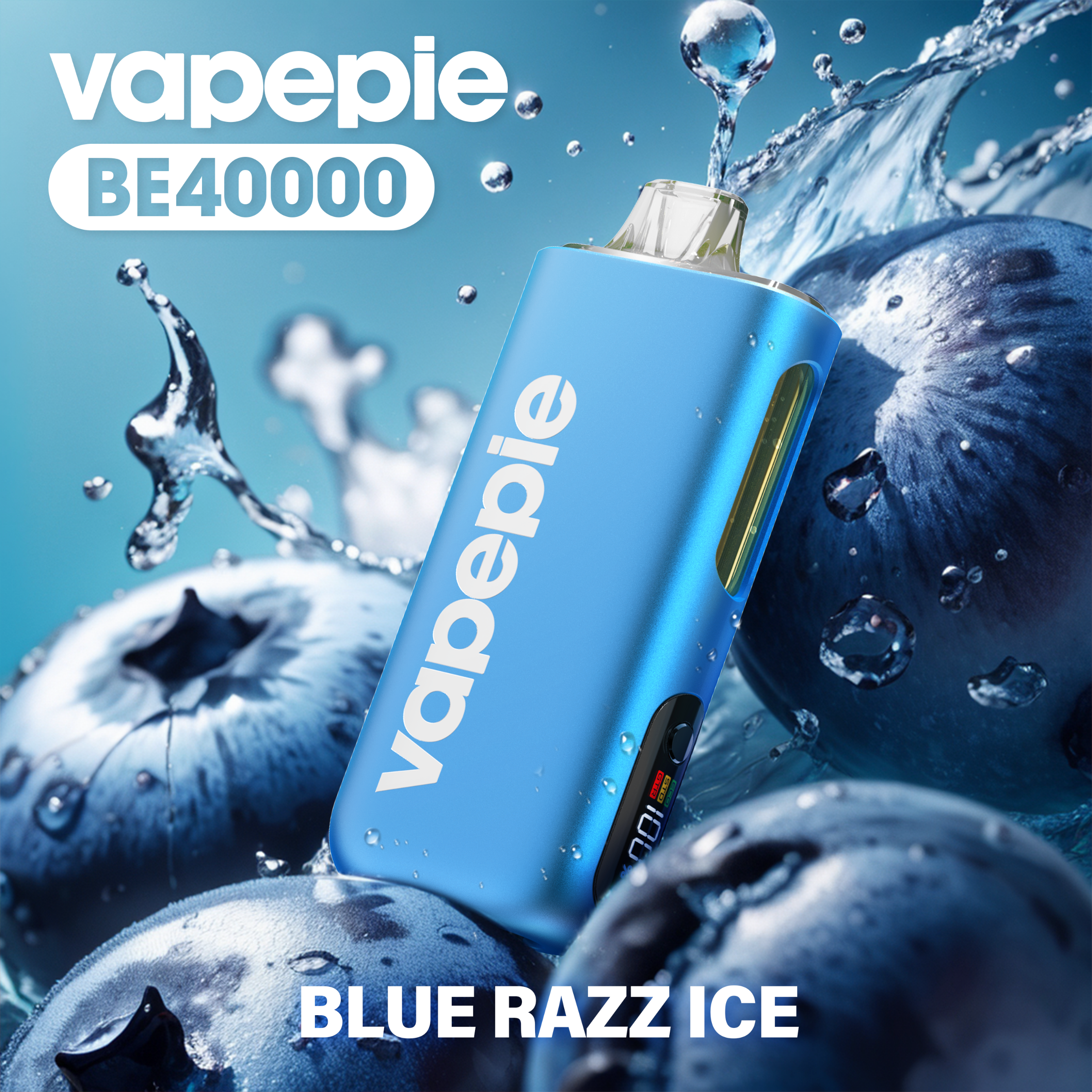 Blau-Heidelbeere-Eis & VAPEPIE Max 40000 PUFFS