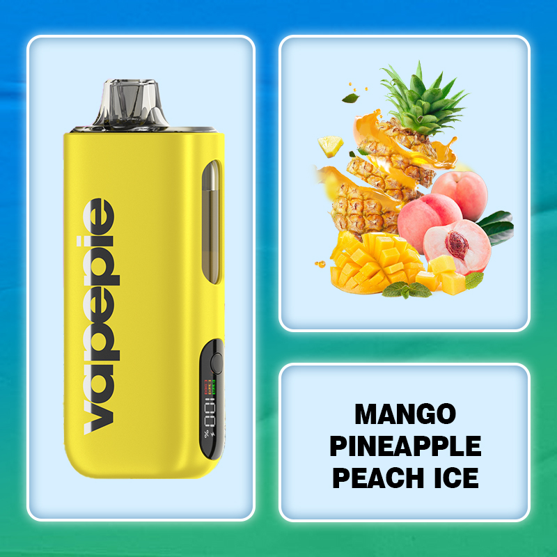 Mango-Ananas-Pfirsich-Eis & VAPEPIE Max 40000 PUFFS